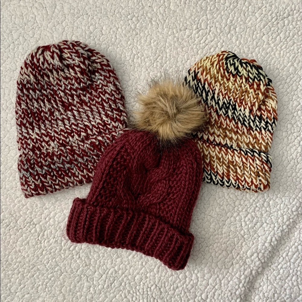 3 Knit Hats ❄️